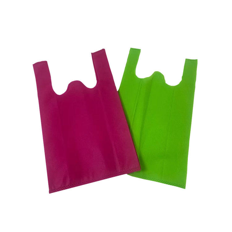 Various Colorful 100% PP Spunbond Nonwoven Vest Bag Shopping Bag
