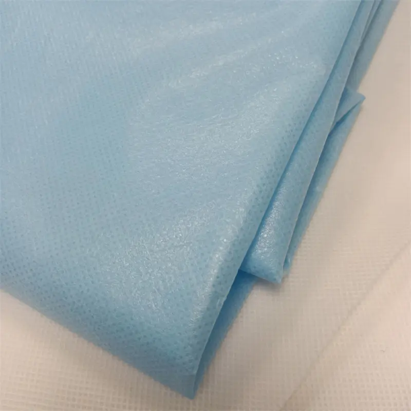 Biodegradable sms/smms/smmms pe nonwoven fabric bed sheets