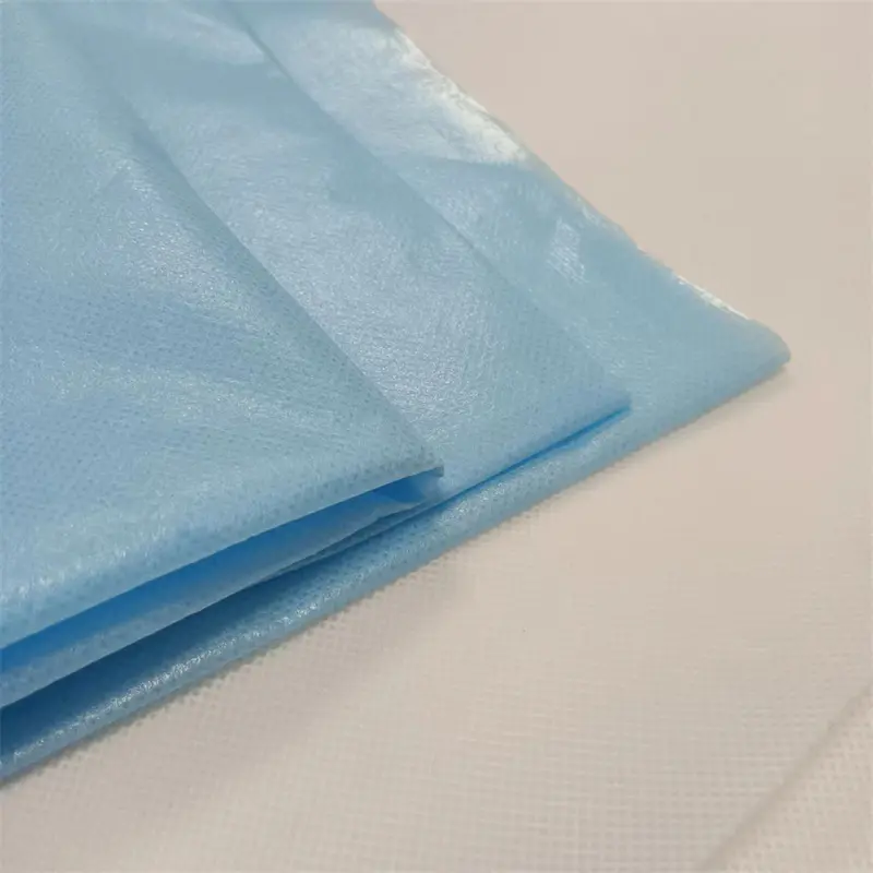 Biodegradable sms/smms/smmms pe nonwoven fabric bed sheets