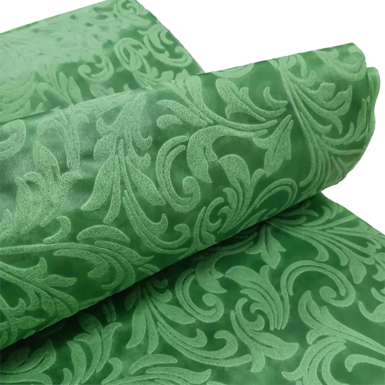Flower Wrapping Material Manufacturer Supply Spunbond 100%PP New Embossed Nonwoven Fabric