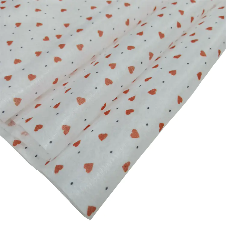 Customized pattern spunlace printing 100 pp nonwoven fabric