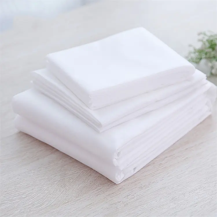 Customized Size Comfortable Hotel Used Polypropylene/Polyester Material Bedding Set White Bed Sheet Sets