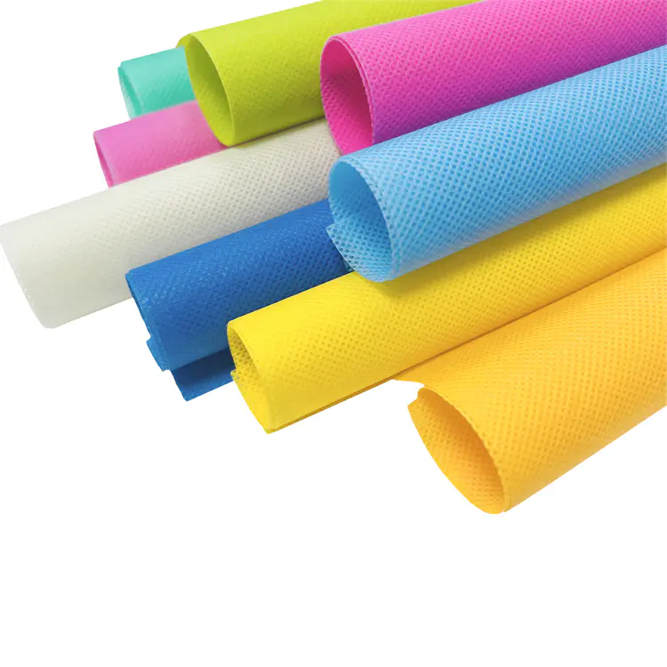 Hotsale various colors 100 polypropylene spunbond nonwoven fabric