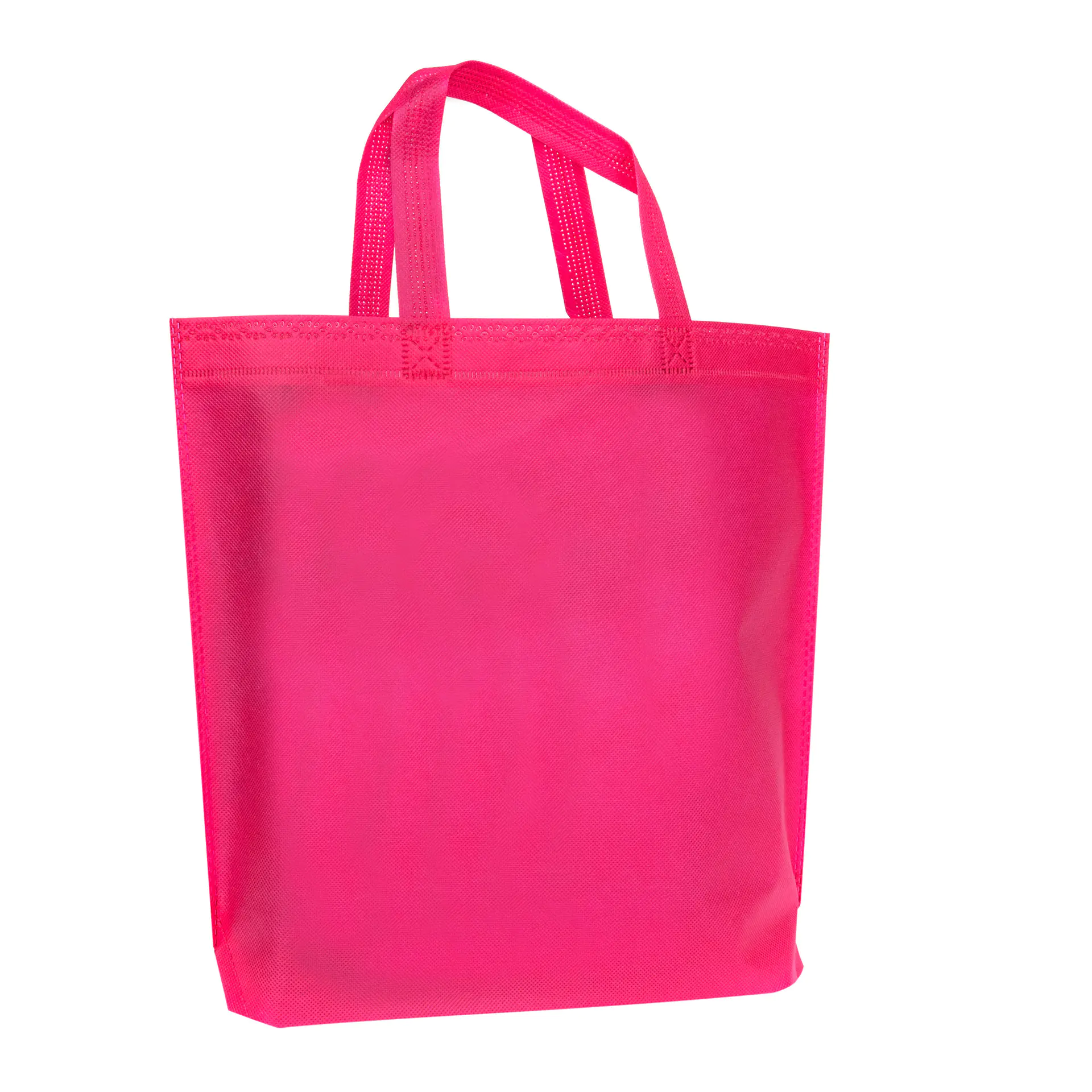 Customized logo pp spunbond nonwoven handle bag shopping bag