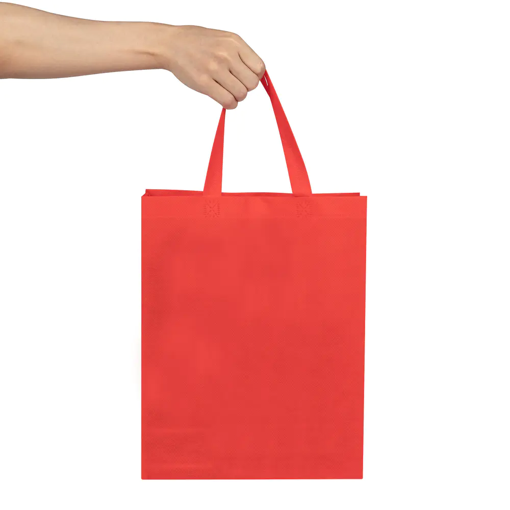 China supplier high strength 100% PP nonwoven fabric handle shopping bag