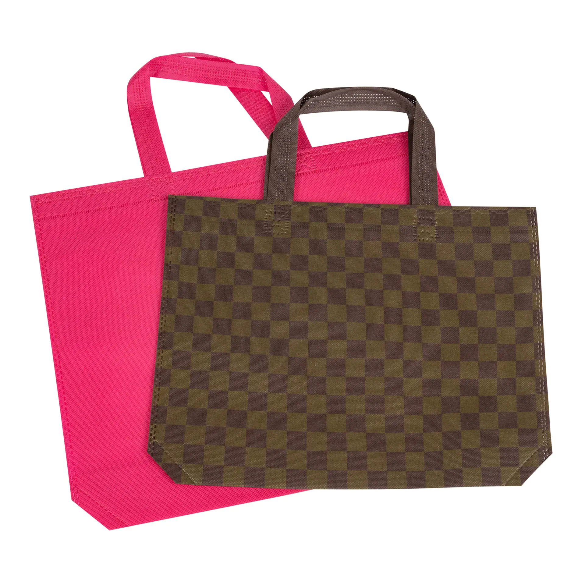 Customized logo pp spunbond nonwoven handle bag shopping bag