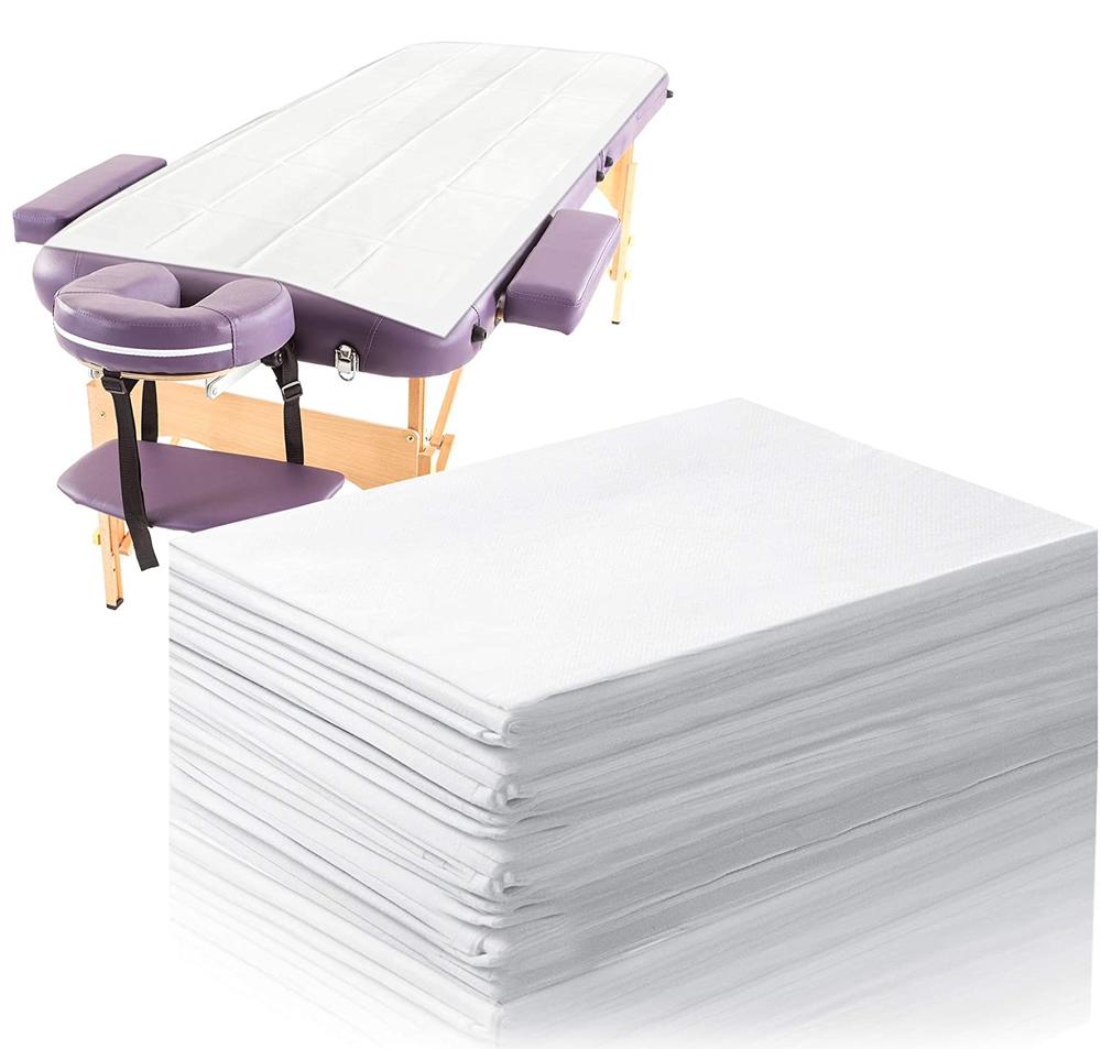 Hospital beauty salon disposable breathable physiotherapy massage nonwoven sheets 80*180CM