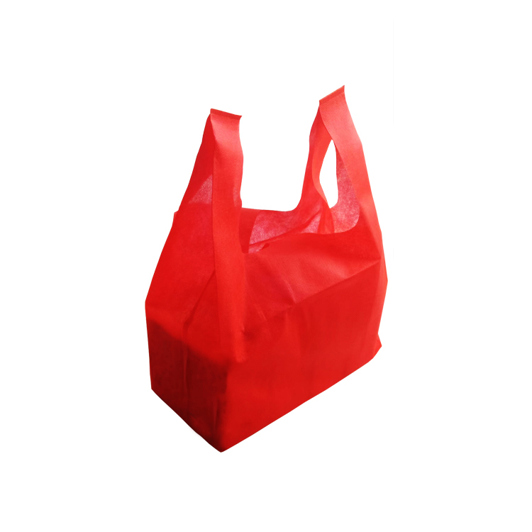 Price Off PP Nonwoven T-shirt Bag Nonwoven Vest Carrier Nonwoven Shopping Bag