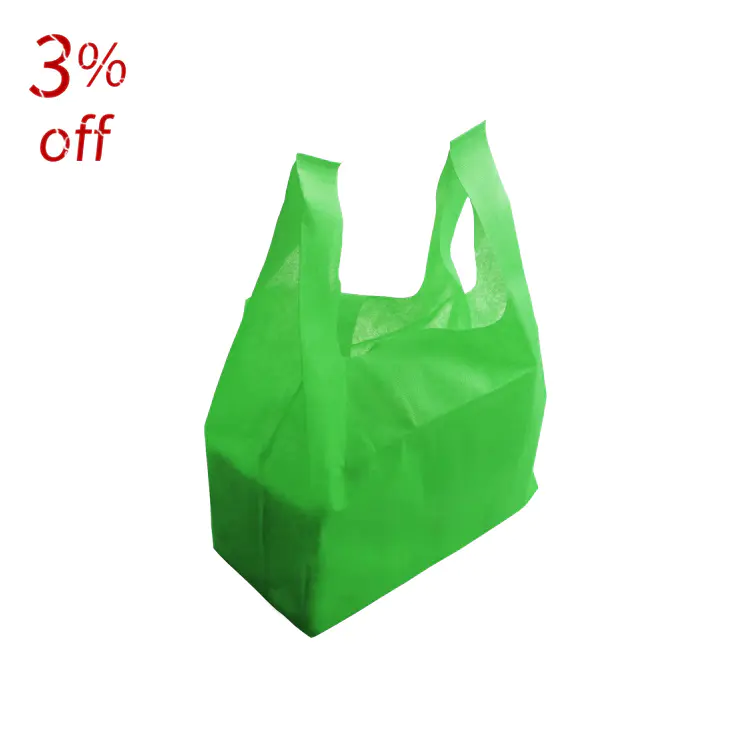Biodegradable T-shirt Bag Non-woven T-shirt Bag for shopping