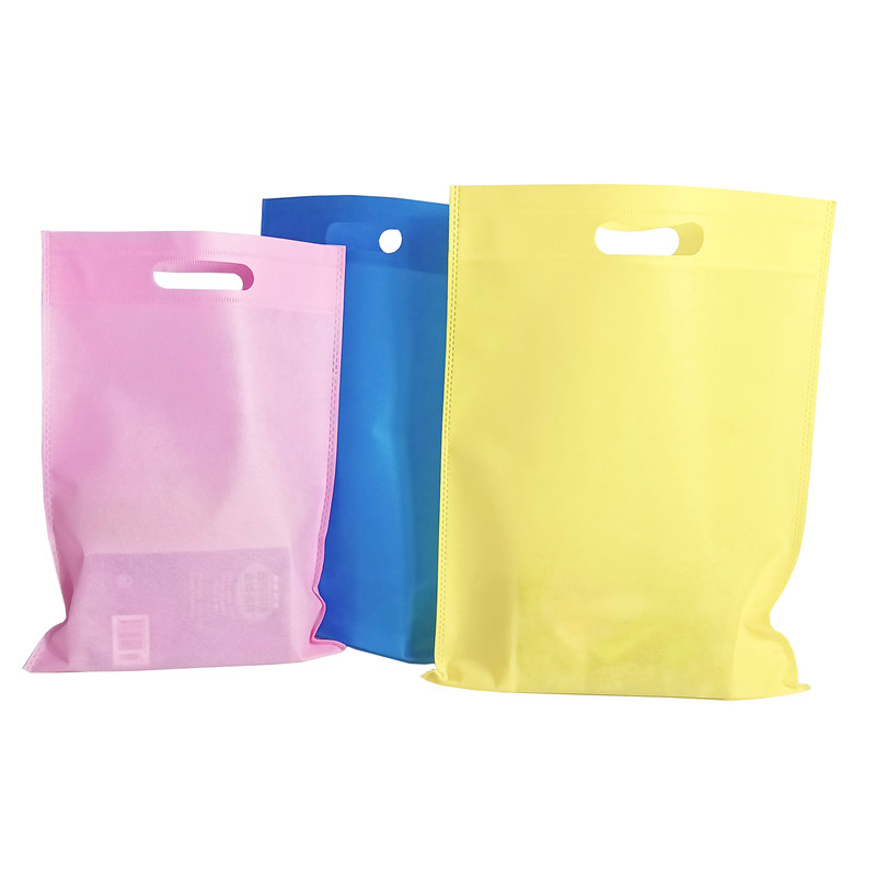 Cheap Reusable PP Material D cut Nonwoven Bag Nonwoven Shopping Bag