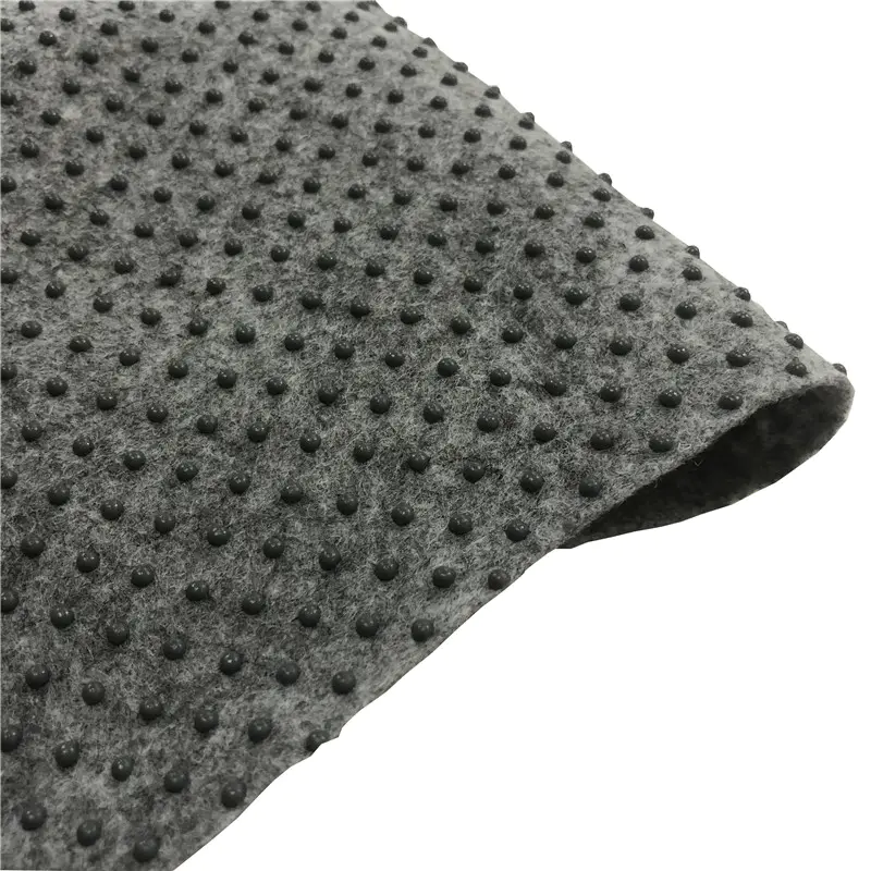 Factory Direct Wholesale Kitchen Special Polyester Anti Slip Black Nonwoven Carpet Rug Backing Fabric