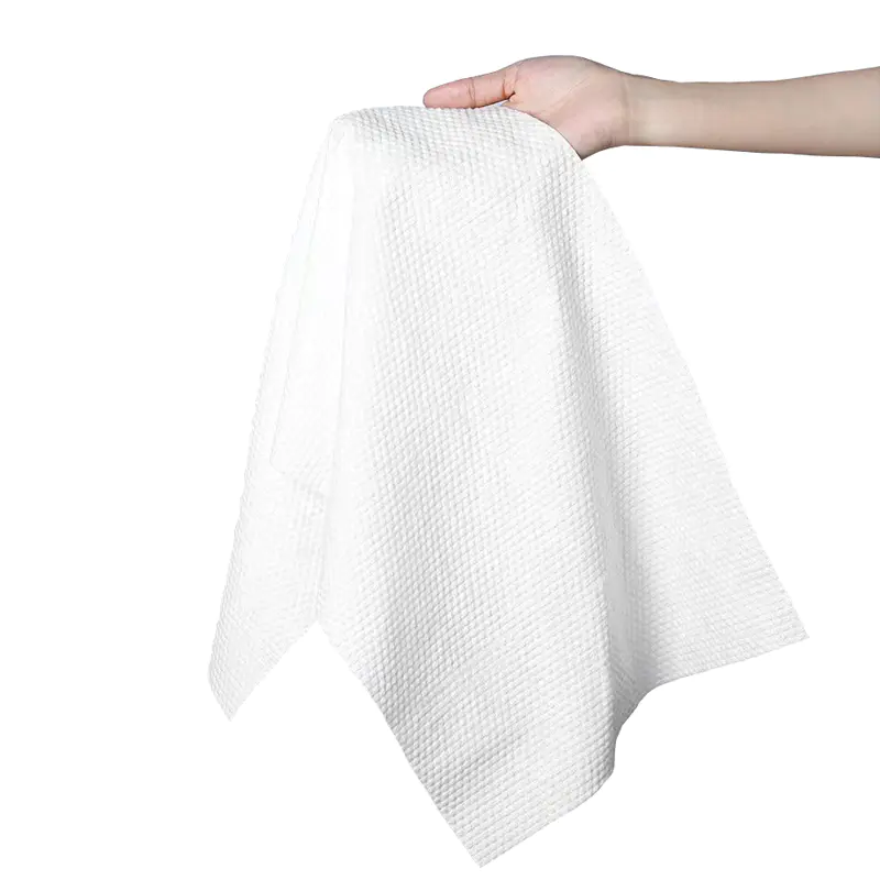 Hotel use white bath towel disposable bath towel Spunlace nonwoven fabric bath towel sets