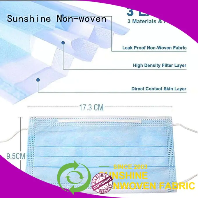 Sunshine nonwoven face mask with good price for medical products