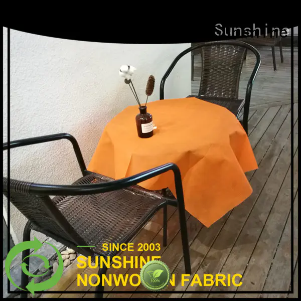 Sunshine spunbond non woven fabric tablecloth personalized for table