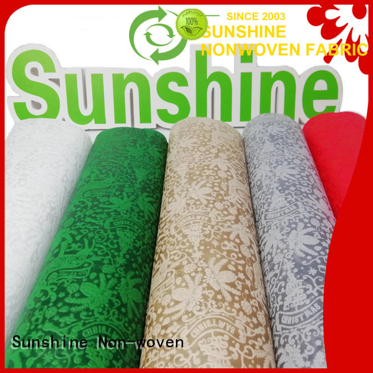 Sunshine comfortable embossed fabric with good price for table