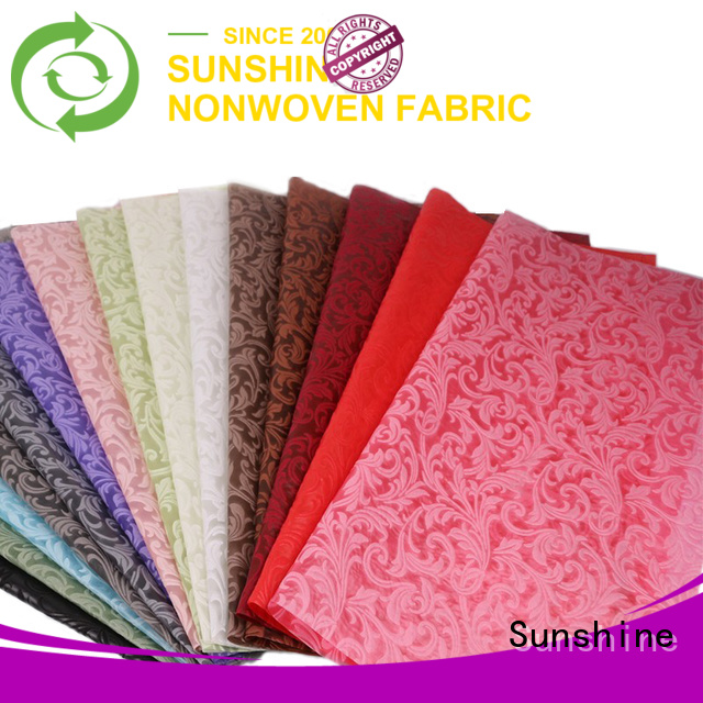 Sunshine professional embossed fabric with good price for table
