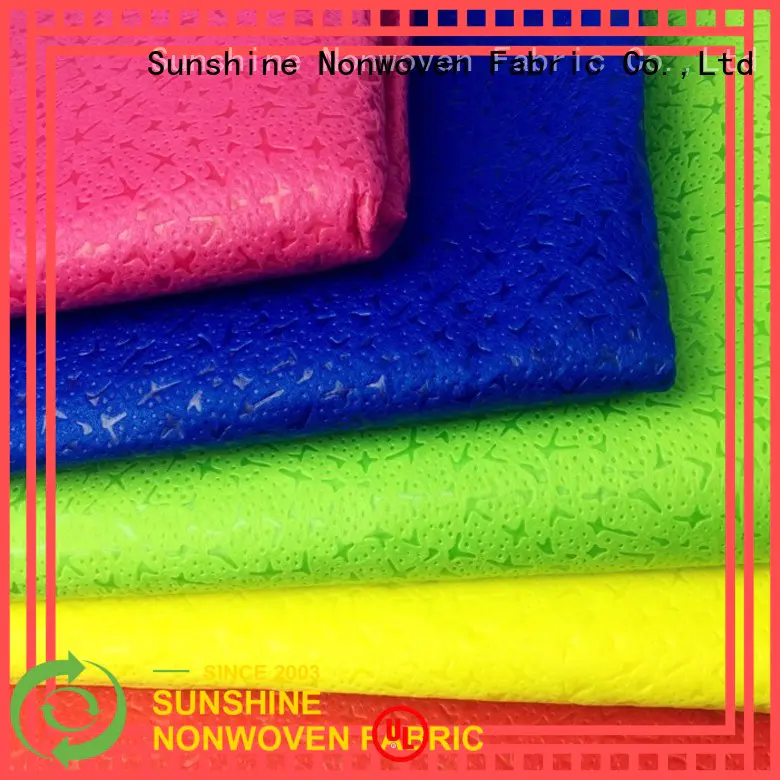 Sunshine soft non woven embossing manufacturer for covers