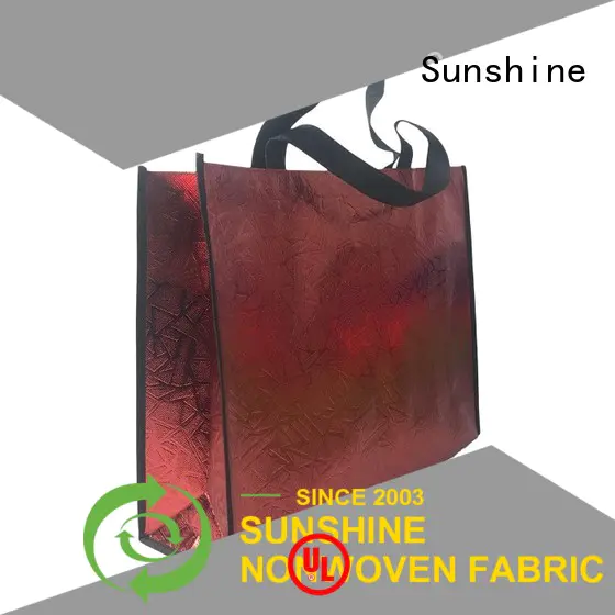 Sunshine polyester non woven carry bags personalized for household