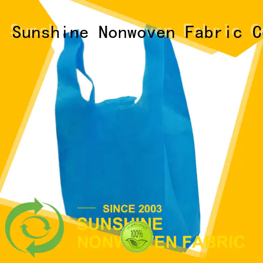 Sunshine color nonwoven bags personalized for household