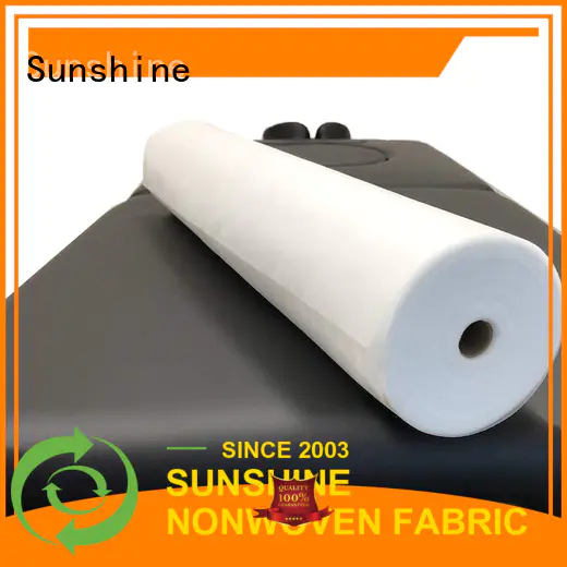 Sunshine disposable non woven bed sheet from China for bedding