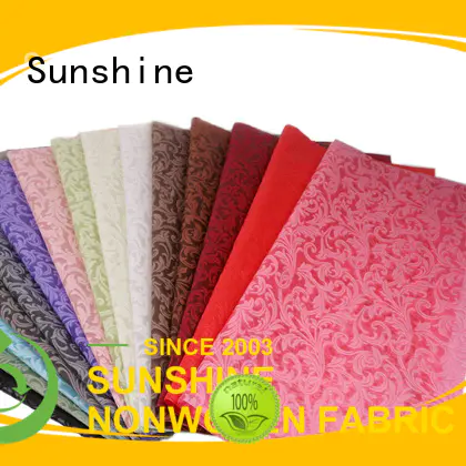 Sunshine comfortable non woven embossing manufacturer for table