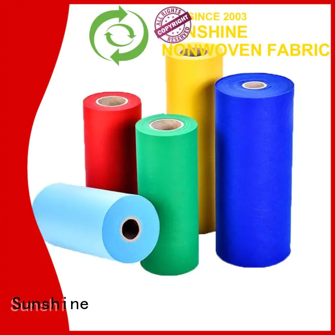 Sunshine bright pp non woven fabric manufacturer for shop