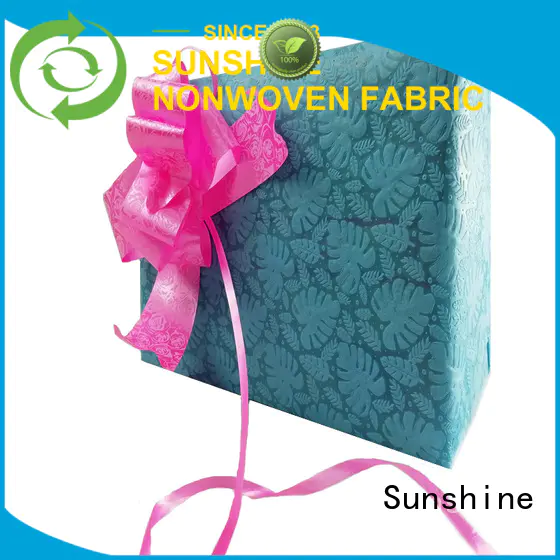 Sunshine medical embossed fabric manufacturer for table