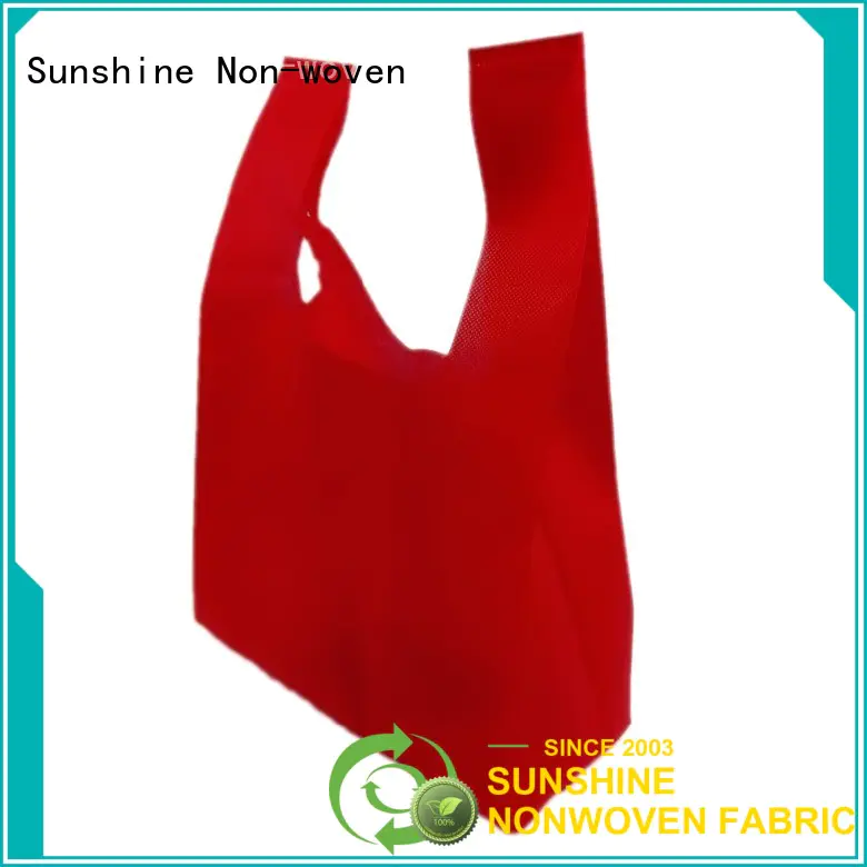 Sunshine vest non woven carry bags wholesale for household