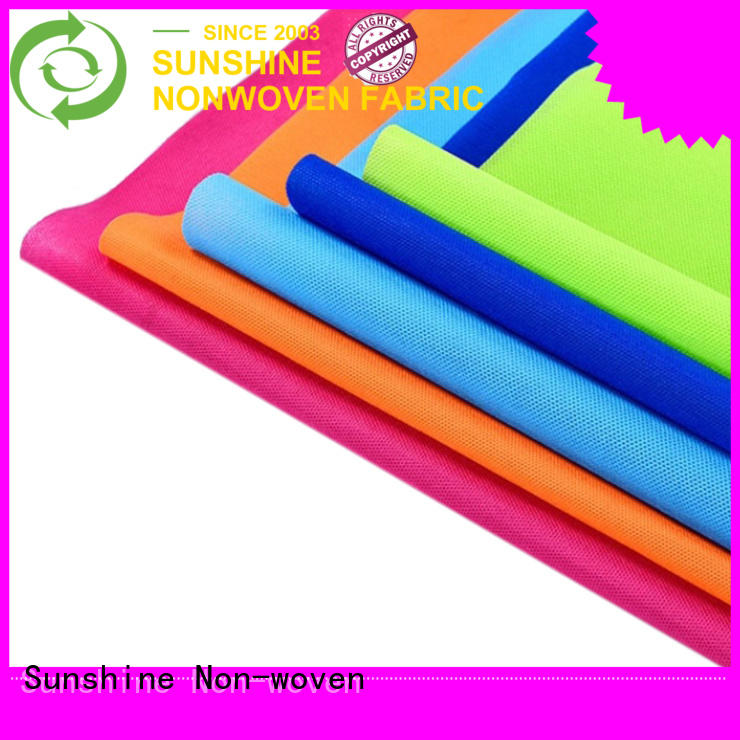 Sunshine eco-friendly pp spunbond nonwoven fabric manufacturer for hotel