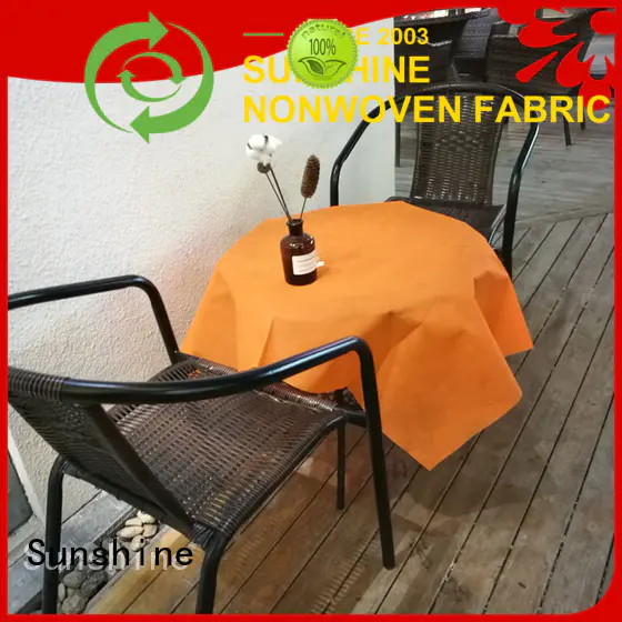 Sunshine non woven fabric tablecloth factory for table