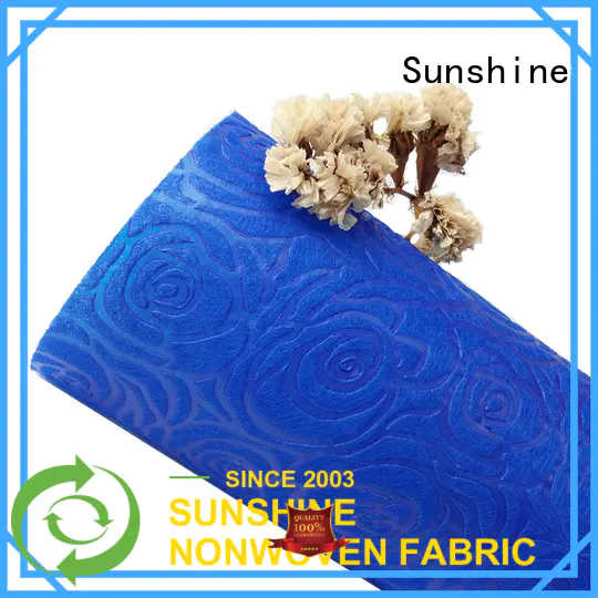 comfortable embossed fabric nnon design for bedding