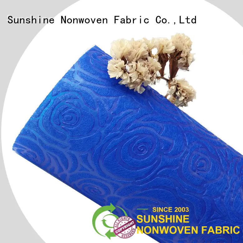 Sunshine pattern non woven embossing inquire now for bedding