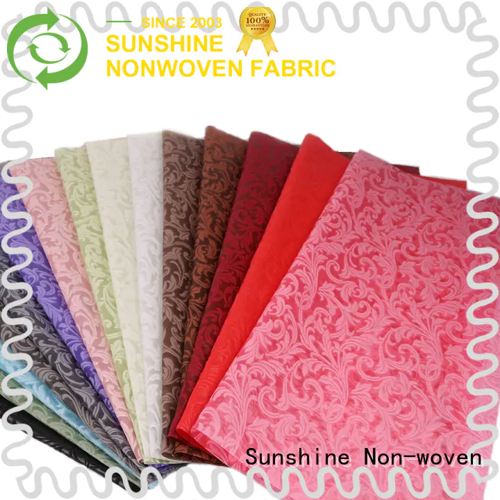 Sunshine embossed fabric design for table