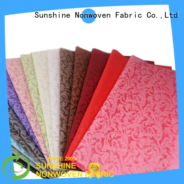 professional embossed fabric non with good price for table