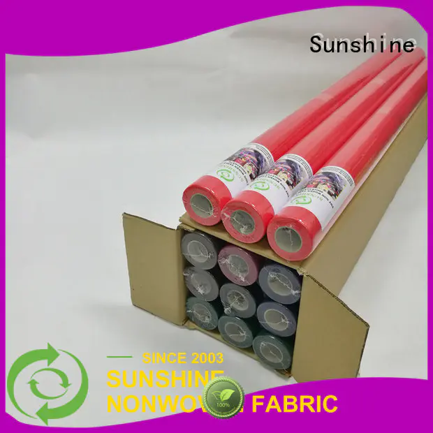 Sunshine non woven fabric tablecloth factory for table
