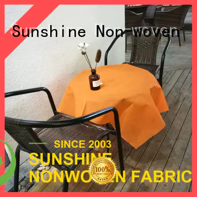 Sunshine bright nonwoven table cloth directly sale for table