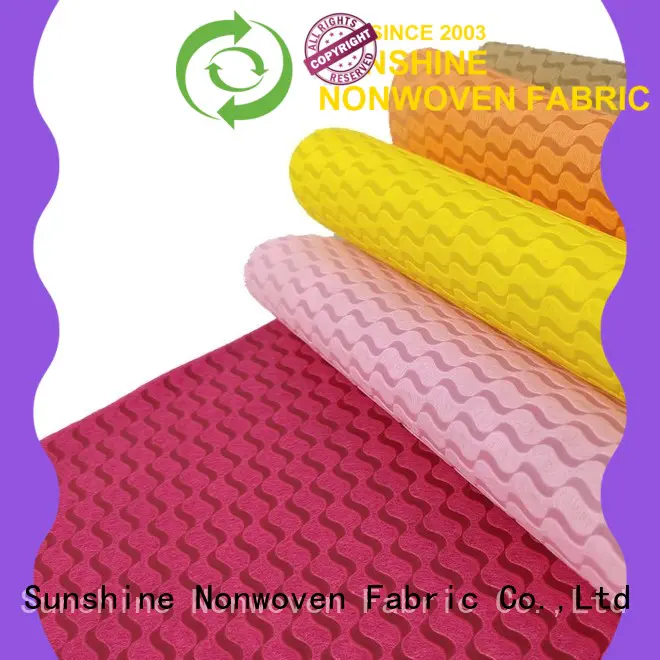 Sunshine non woven embossing with good price for bedding