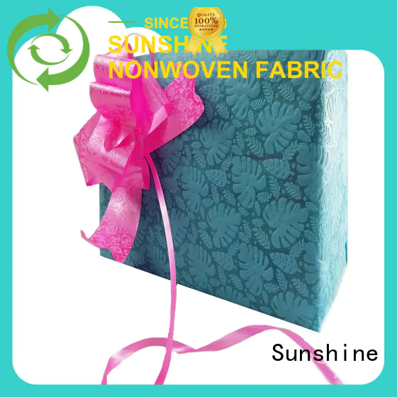 Sunshine material non woven embossing with good price for covers